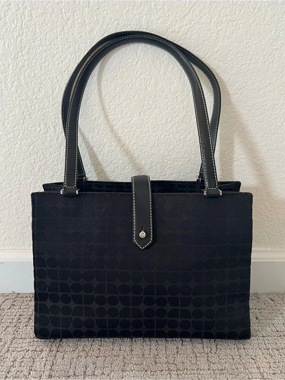 Kate Spade Vintage Dot Noel Canvas Shoulder Bag